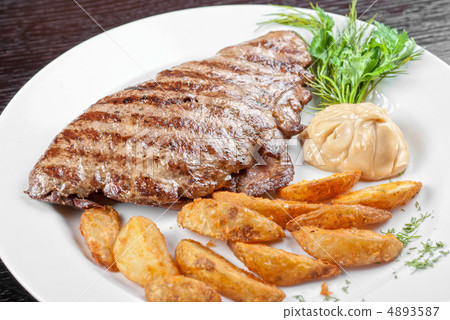Juicy beef steak Juicy beef steak 4893587