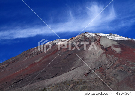 Mt. Fuji in the early fall · First crown of snow 4894564
