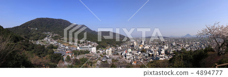 'Kinrira先生'充滿了櫻花的全景 4894777