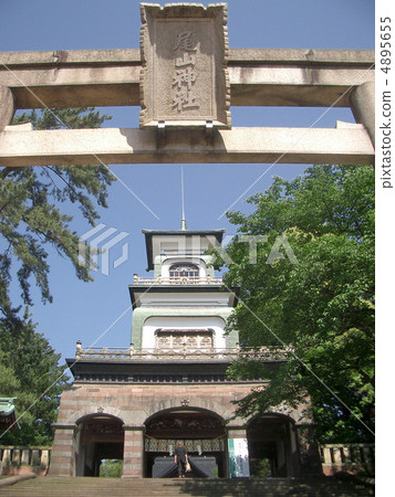 大山神社的鳥居和門（石川縣金澤市） 4895655