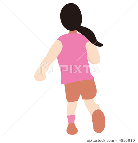 跑步的女孩 4895910