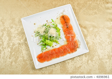 Fish Carpaccio with salad 4896961