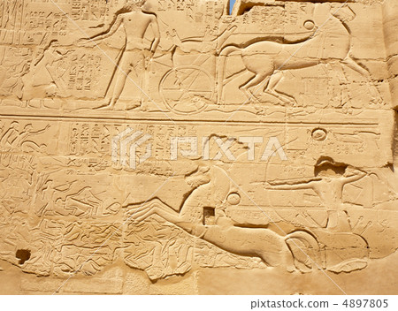 ancient Egyptian bas-relief 4897805