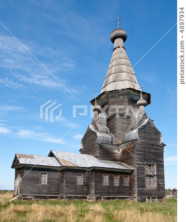 Russian Orthodox wooden church 4897934