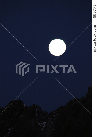Southern Alps and the Full Moon Southern Alps and the Full Moon 4899771
