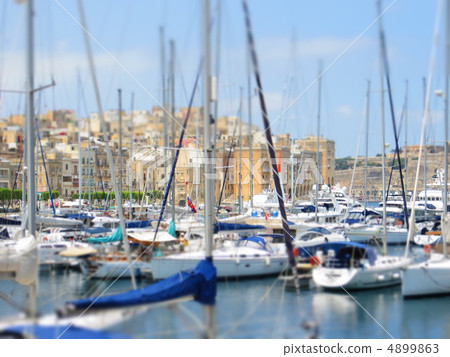 Pier in the Mediterranean Sea Pier in the Mediterranean Sea 4899863