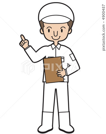 Work clothes (white) Work clothes (white) 4900487