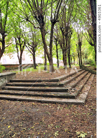 aging stairway in spring park 4903361