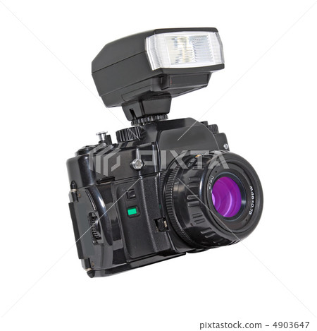 aging camera on white background aging camera on white background 4903647