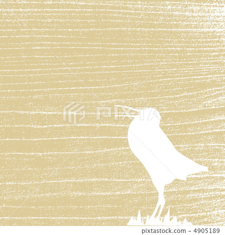 snipe amongst herbs on grunge background, vector illustration snipe amongst herbs on grunge background, vector illustration 4905189