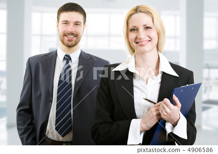 Two confident business people 4906586