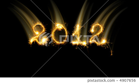 2012 made of sparks effect motion 2012 made of sparks effect motion 4907656
