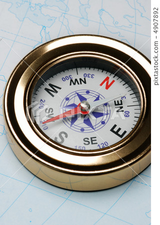 Compass and card 4907892