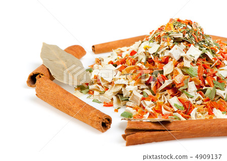 Dry spices background Dry spices background 4909137