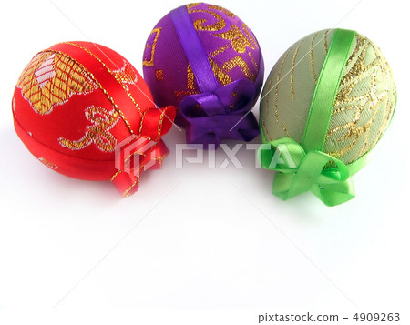 Easter painted egg tied up by tapes 2 Easter painted egg tied up by tapes 2 4909263