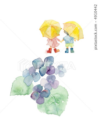 繡球花和孩子 4910442