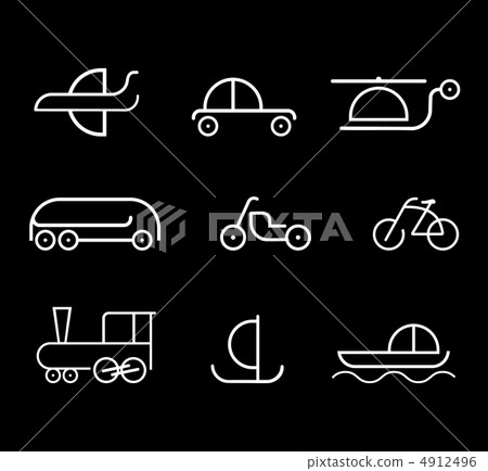 Transpot - set of vector icons - Stock Illustration [4912496] - PIXTA