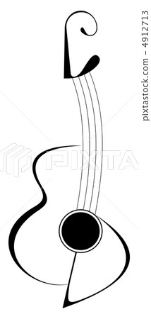 Guitar - isolated vector icon Guitar - isolated vector icon 4912713