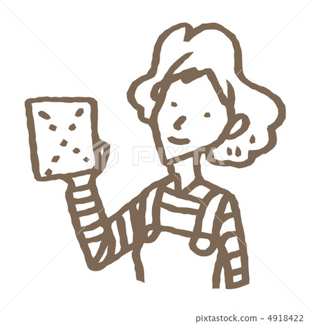 家庭主婦窗戶清潔 4918422