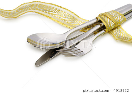 cutlery, white background, stainless 4918522
