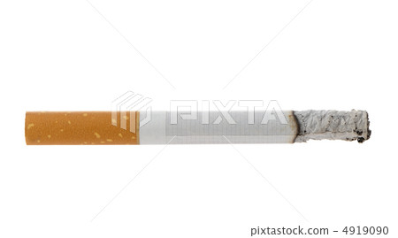 Burning cigarette with ashes 4919090