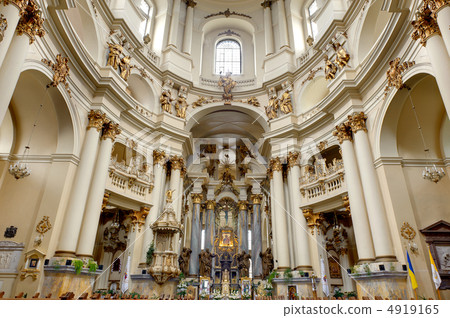 Interior of ancient church 4919165