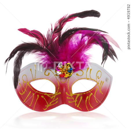 Mask red with reflection 4919782