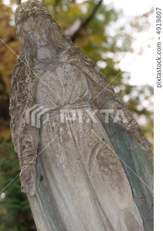 Monument Lady of Guadalupe on a cemetery Monument Lady of Guadalupe on a cemetery 4919807