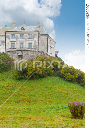 Ancient castle on a hill 4920097