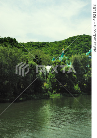 Picturesque forest and the river Picturesque forest and the river 4921198