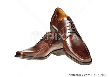 Pair a shoe a brown leather Pair a shoe a brown leather 4921963