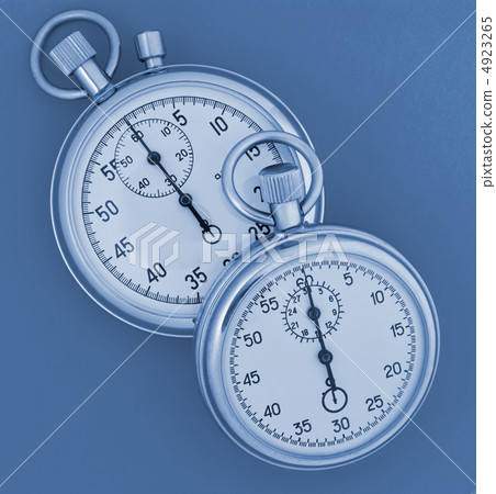 Two stopwatch blue toned Two stopwatch blue toned 4923265