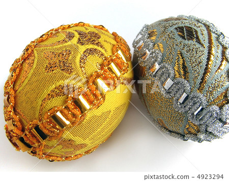 two easter egg gold and silver two easter egg gold and silver 4923294