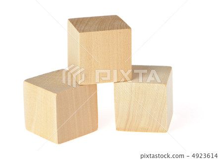 construction from wooden cubes construction from wooden cubes 4923614