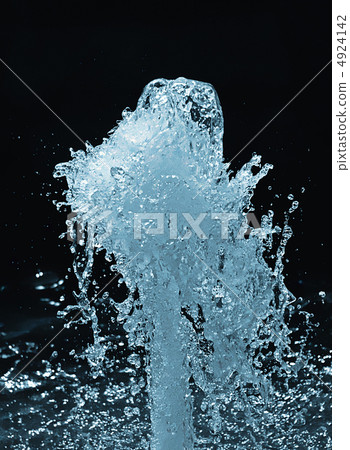 blue waterfall isolated on black blue waterfall isolated on black 4924142