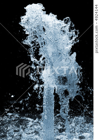 waterfall isolated on black waterfall isolated on black 4924144