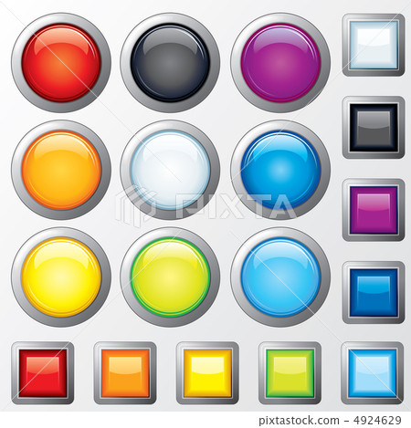 Plastic Buttons - Stock Illustration [4924629] - PIXTA