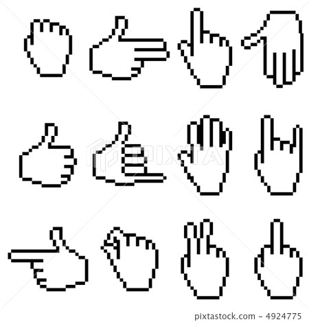 Pixel Hands 4924775