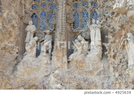 Sagrada Familia's birth façade 4925639