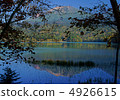 Mt. Akan reflected on the lake surface 4926615