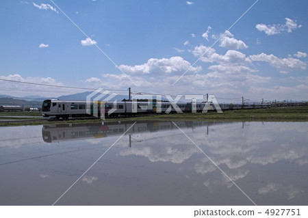 Limited express Azusa with E line series E257 Limited express Azusa with E line series E257 4927751