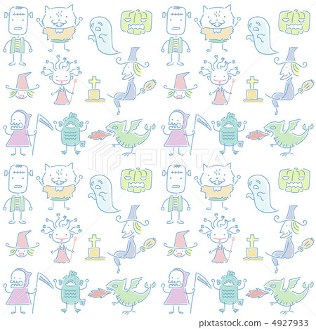 怪物顏色圖案的顏色 4927933