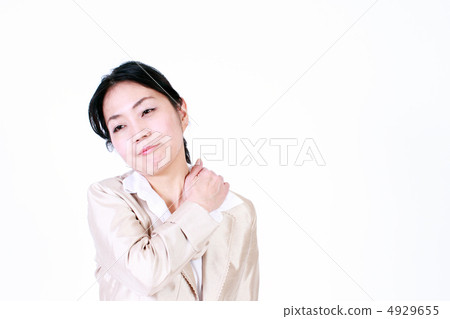 Stiff shoulder business woman Stiff shoulder business woman 4929655
