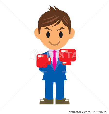 Businessman Illustration Boxing 4929694
