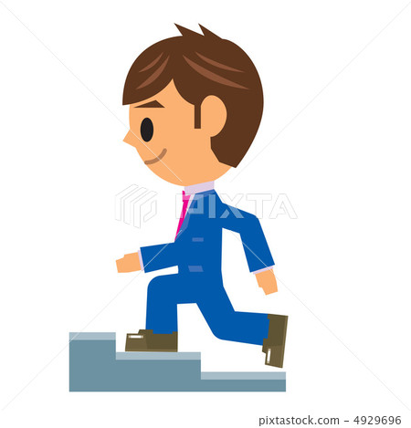 Businessman illustration stairs 4929696