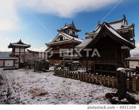 Fukuchiyama castle of snow Fukuchiyama castle of snow 4931104