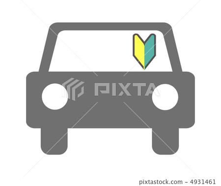 A car with a beginner's mark 4931461