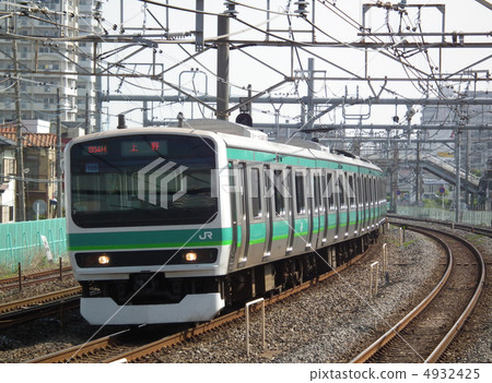 常磐線E231系列Kitamatsudo站 常磐線E231系列Kitamatsudo站 4932425