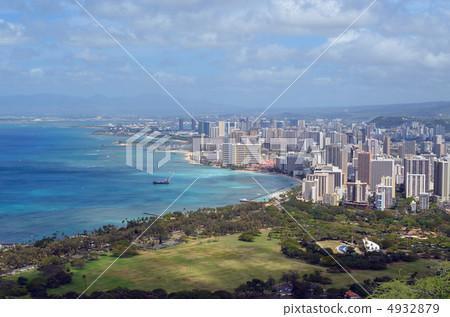 Honolulu Hotel Group from Diamond Head 4932879