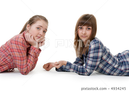 Two young beautiful girls 4934245
